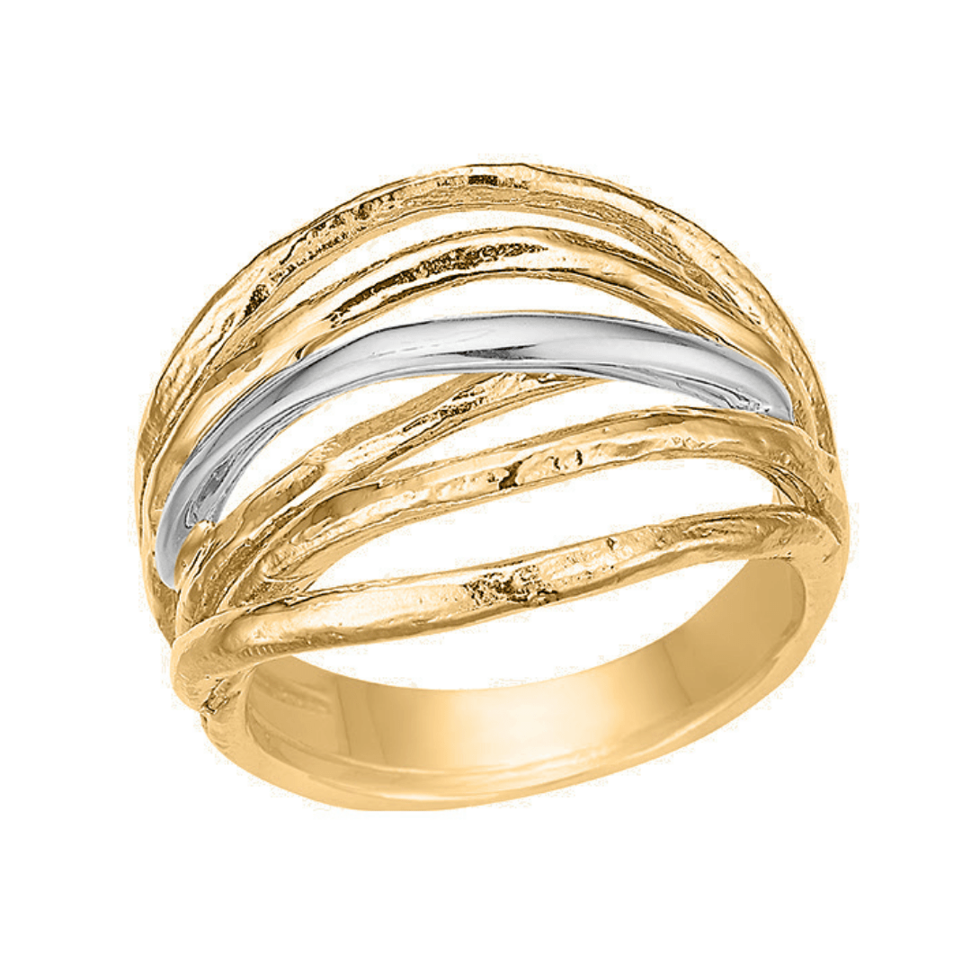 Hvid Guldring i 14 Karat Guld - Drømmeringen til Kvinder