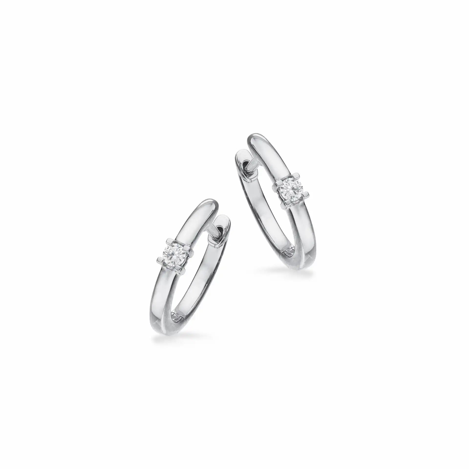 Kleopatra Øreringe i Hvidguld med Diamanter - 07ct