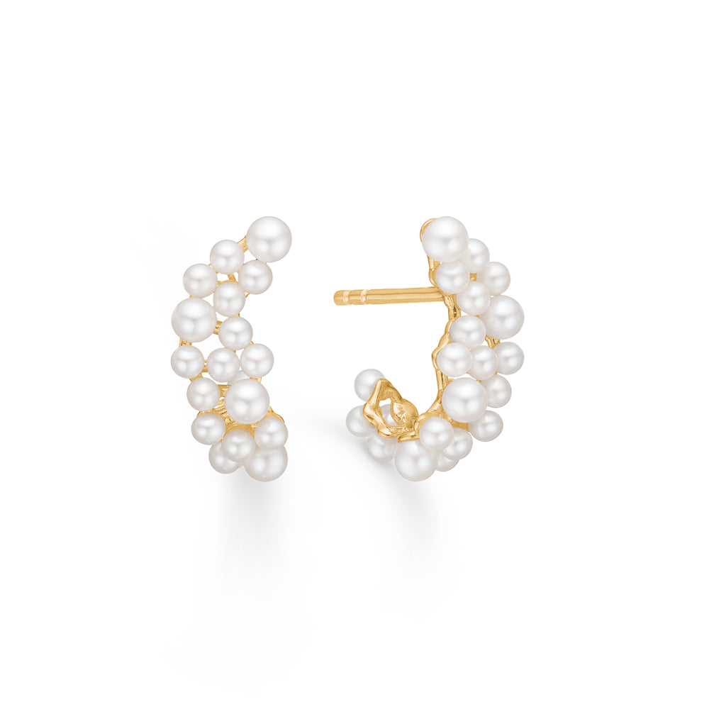 Mads Z Lulu 14kt Øreringe med Ferskvandsperler - Tilbud!