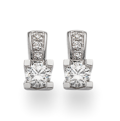 Kleopatra Queen Øreringe i Hvidguld fra Scrouples