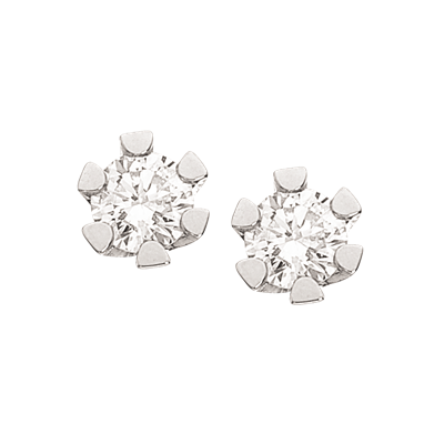 Hvide Vida Øreringe i Guld fra Scrouples - Tilbud!