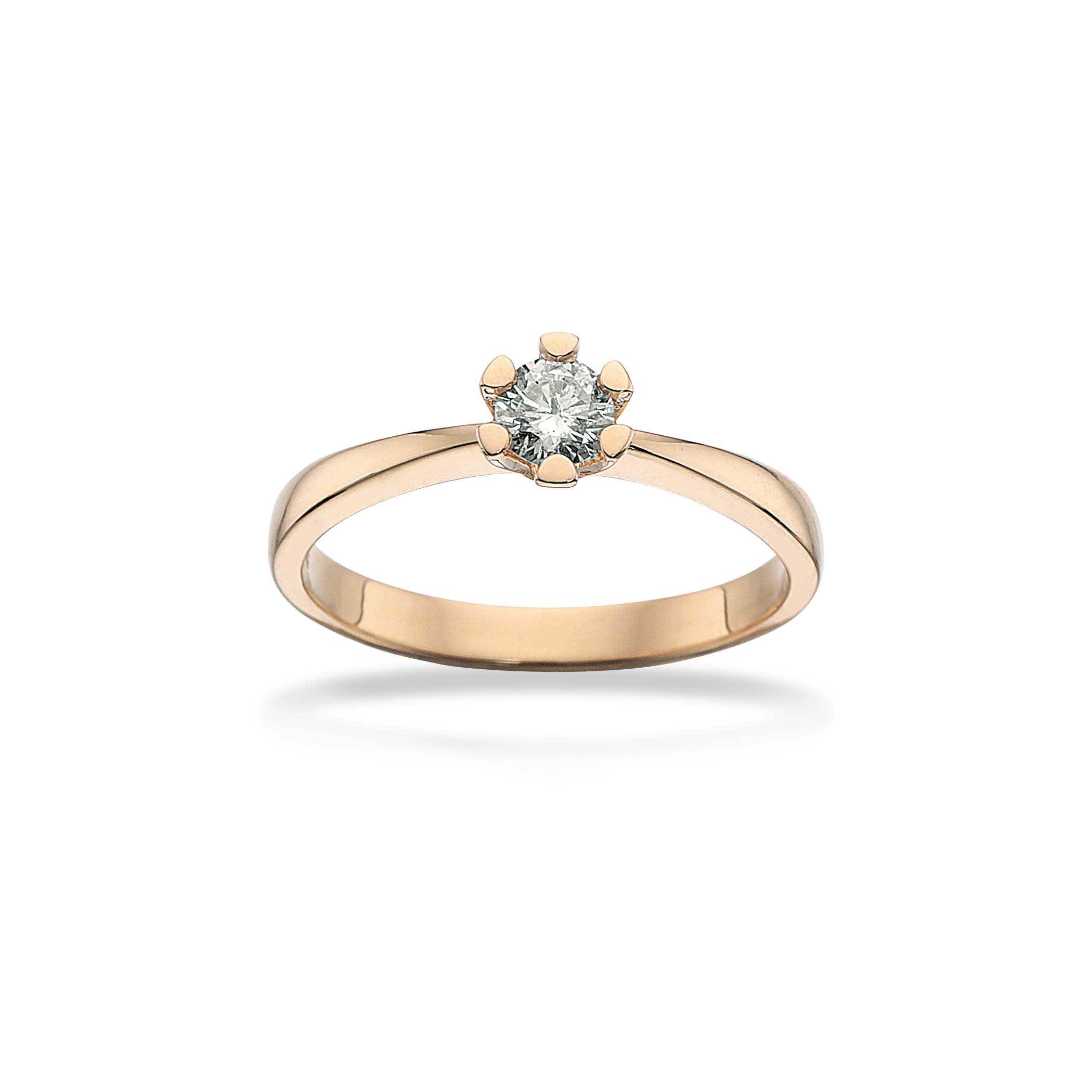 Scrouples Vida Guld Ring med 0,25ct Diamant - Elegance