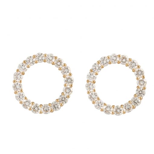 Model 816 Guldøreringe med Brillanter fra Lene Visholm