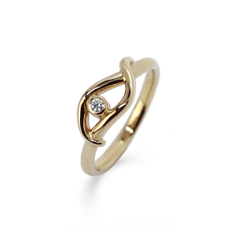 Lind Årsring 2021 i 14 Karat Guld - Klassisk Design