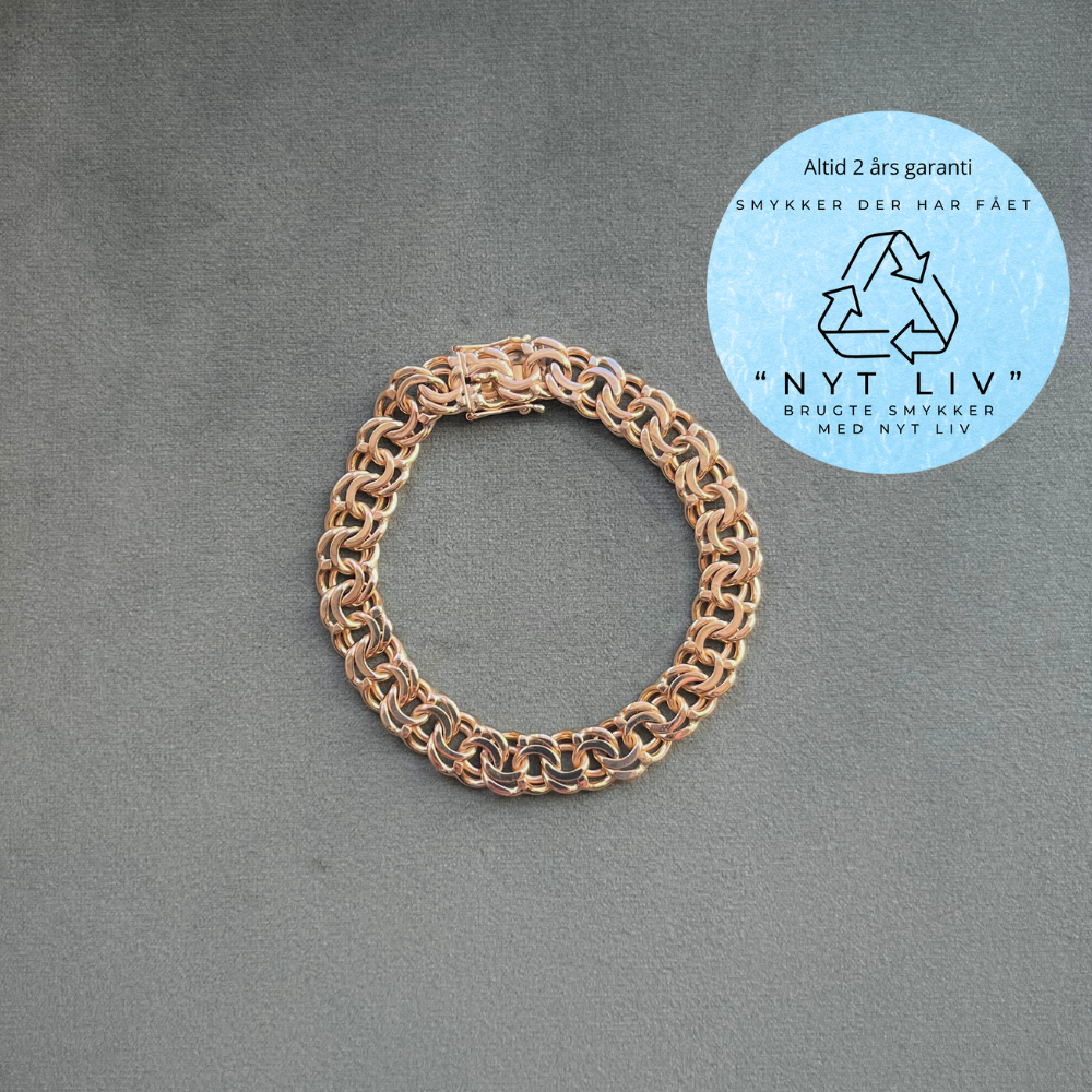 Nyt Liv Bismark Armbånd i 14 Karat Guld - Tidløs Luksus